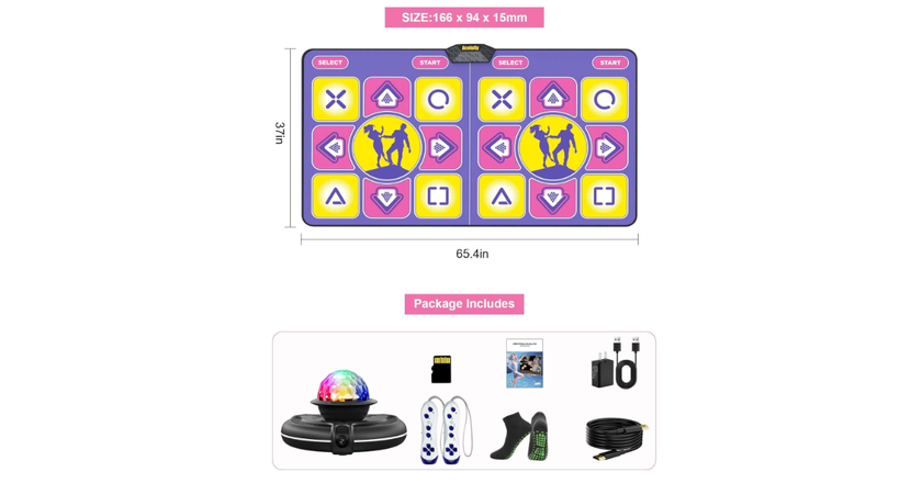 Acelufly meilleurs tapis de danse pour enfants