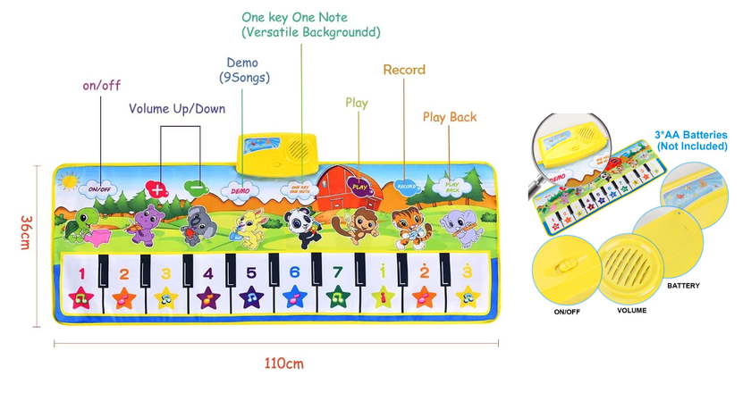EXTSUD Piano Mat meilleur tapis de danse