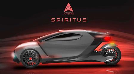Présentation d'un véhicule électrique à trois roues Spiritus, qui peut extraire la crypto-monnaie