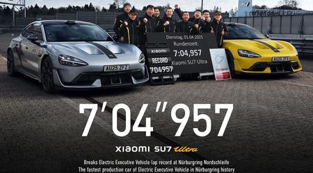 Le Xiaomi SU7 Ultra établit un nouveau record au Nürburgring pour une voiture électrique de production