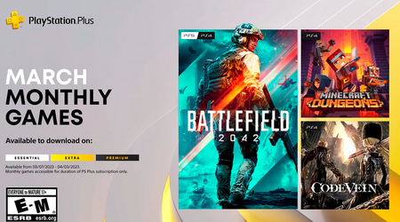 Battlefield 2042, Minecraft Dungeons et Code Vein : les jeux que les abonnés PlayStation Plus recevront en mars