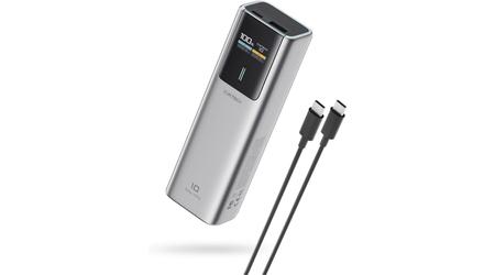 Cuktech 10 Plus : banque d'énergie de 15 000 mAh avec prise en charge ADC 2.0 pour la charge rapide des smartphones