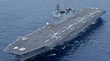 Le Japon a modernisé le porte-hélicoptères JS Kaga, qui peut désormais accueillir les chasseurs de cinquième génération F-35B Lightning II.