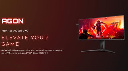 AOC AGON AG405UXC : Moniteur de jeu avec écran 40", IPS, résolution 2K et 144Hz