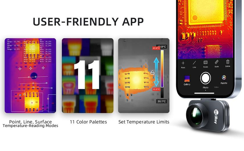 Caméra thermique InfiRay (Xinfrared) P2 Pro pour smartphone