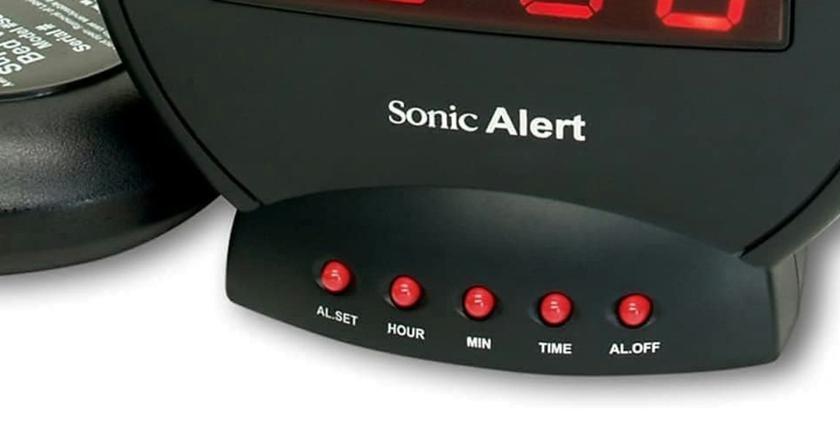 Sonic Bomb Dual Réveil puissant pour sommeil profond