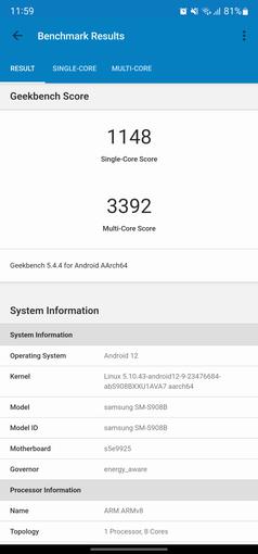 Test du Samsung Galaxy S22 Ultra : Une fusion de deux galaxies-83