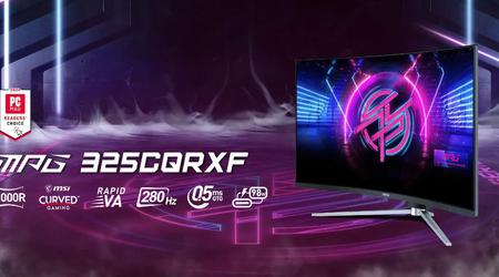 MSI a dévoilé un moniteur incurvé de 31,5″ de la série Performance Gaming avec un taux de rafraîchissement de 280 Hz.