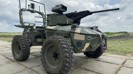 Les forces de défense ukrainiennes testent le robot sans pilote Ironclad, équipé d'une caméra thermique et d'une tourelle de combat ShaBla M2, dans des conditions de combat réelles.