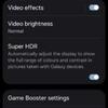 Bascule des paramètres Super HDR de Samsung One UI 7.0
