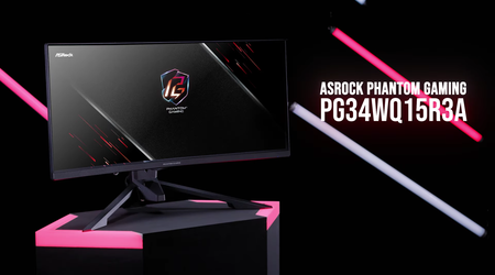 ASRock a présenté le moniteur Phantom Gaming avec un écran OLED supplémentaire monté dans un support