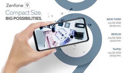 Le flagship compact ASUS Zenfone 9 avec écran 120 Hz, protection IP68 et puce Snapdragon 8+ Gen 1 sera dévoilé le 28 juillet