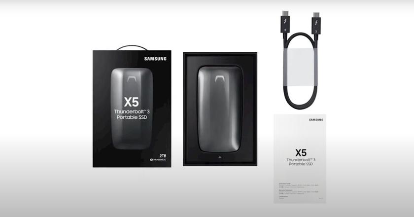 Samsung X5 disque dur montage video