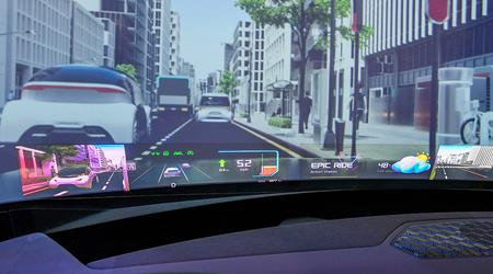 Hyundai Mobis a dévoilé la Kia EV9 équipée d'un "pare-brise holographique".