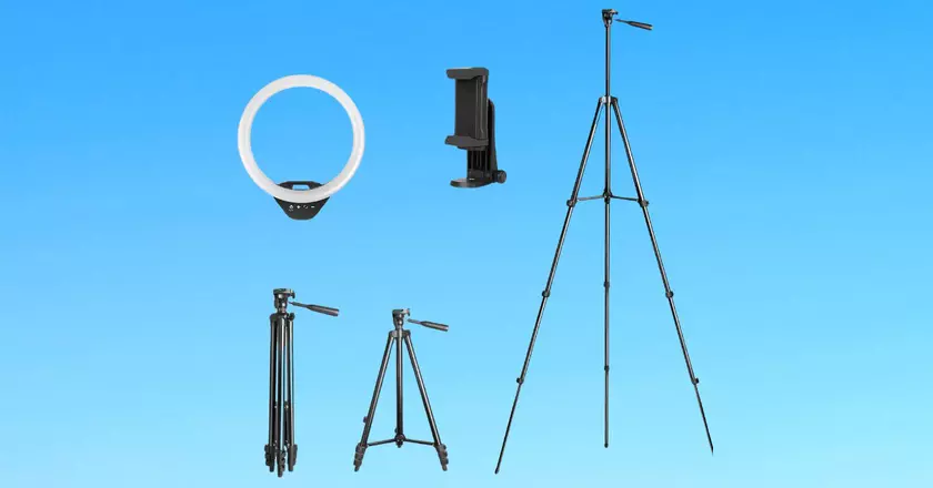 UBeesize Ring Light Support meilleur trépied pour enregistrement vidéo
