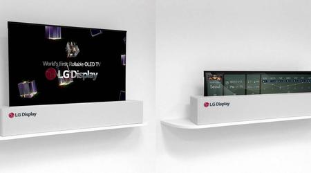 LG a présenté le premier téléviseur au monde, qui peut être roulé dans un tube