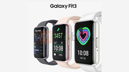 Samsung Galaxy Fit 3 apparaît sur des rendus de presse de qualité : grand écran et trois couleurs