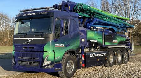 Volvo et Putzmeister ont dévoilé un camion pompe à béton 100 % électrique