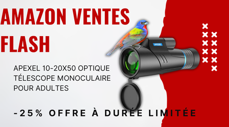 APEXEL 10-20X50 Monoculaire Télescope – 22€ de Réduction!