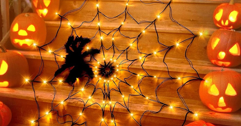 Lumières d'araignée d'Halloween lumières d'halloween extérieures