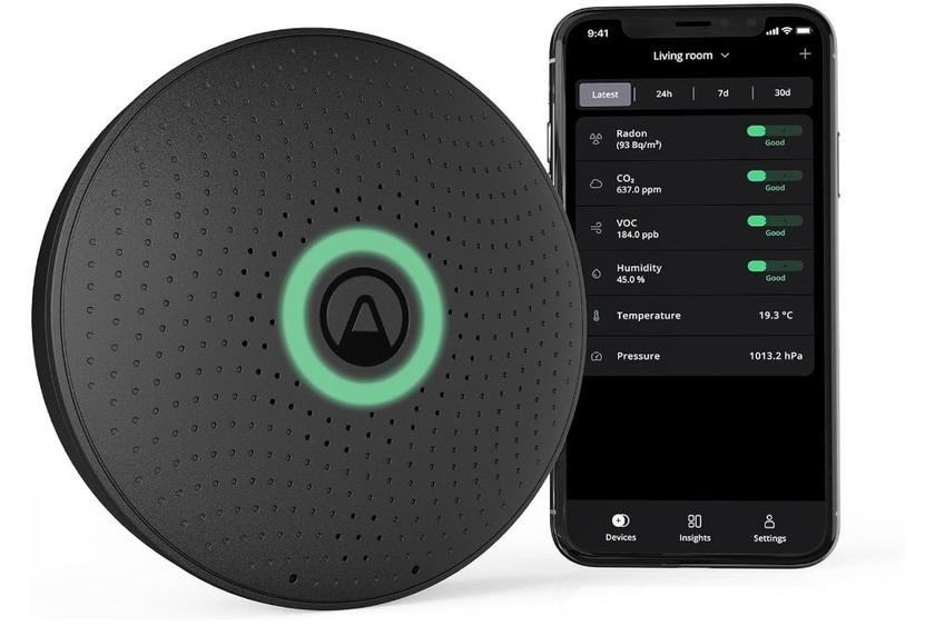 Airthings 2911 Wave Plus moniteur air intérieur allergie