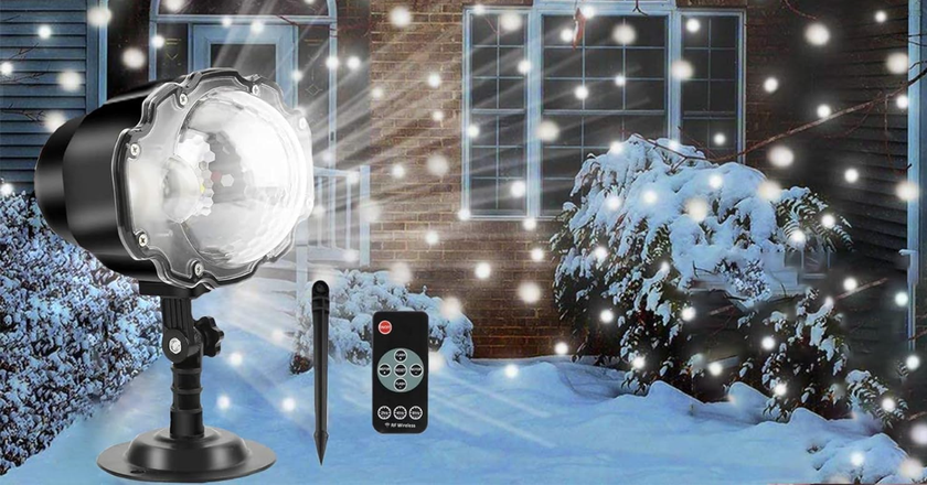 Projecteur de flocons de Noël à LED Borelor 