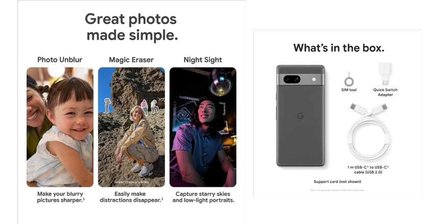 Google Pixel 7a meilleur smartphone android