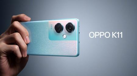 OPPO K11 : écran OLED 120Hz, puce Snapdragon 782G et batterie 5000mAh avec charge rapide 100W