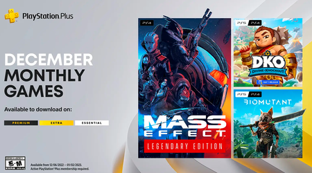Mass Effect Legendary Edition, Biomutant et Divine Knockout : les jeux que les abonnés au PlayStation Plus recevront en décembre
