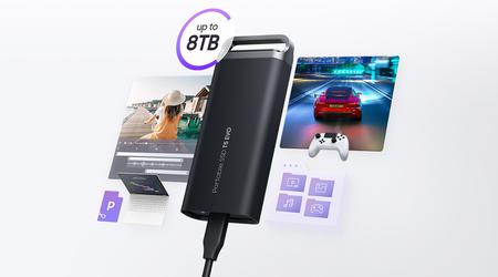Samsung T5 EVO : disque SSD d'une capacité maximale de 8 To et d'une vitesse de transfert maximale de 460 Mo/seconde