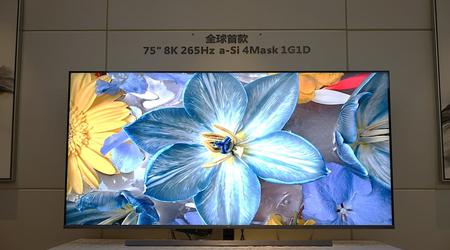 TCL annonce le premier écran 8K de 75 pouces à 265 Hz au monde pour téléviseurs
