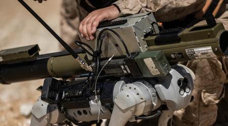 Les Marines américains ont équipé un chien robotique chinois d'un lanceur de missiles M72 LAW.