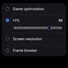 La dernière capture d'écran de Game Booster avec le Galaxy S25