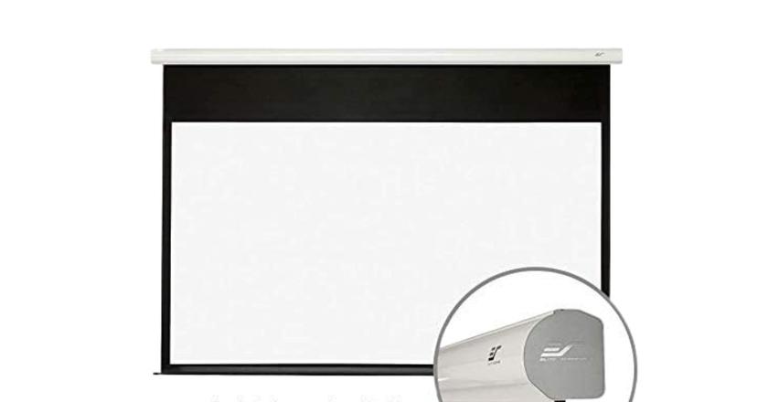 Elite Screens Electric Spectrum Ceiling meilleur projecteur d'écran pour 4k