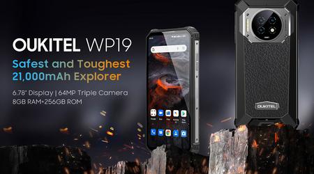 Oukitel WP19 : smartphone antichoc avec batterie 21 000 mAh et caméra de vision nocturne