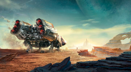 Le concept art de Starfield, réalisé dans le style rétro des space operas, montre des robots, des vaisseaux et la diversité de l'espace infini.