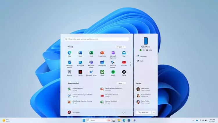 Windows 11 vous permet d'intégrer votre ...