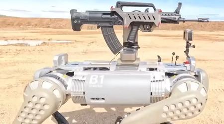 La Chine présente un chien robot doté d'une mitrailleuse sur le dos
