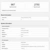 Résultats Geekbench pour le Galaxy A36