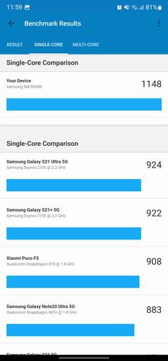 Test du Samsung Galaxy S22 Ultra : Une fusion de deux galaxies-84