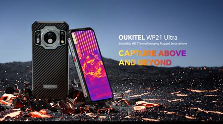 OUKITEL WP21 Ultra - Smartphone durci avec Helio G99, 9800mAh, caméra thermique et de vision nocturne
