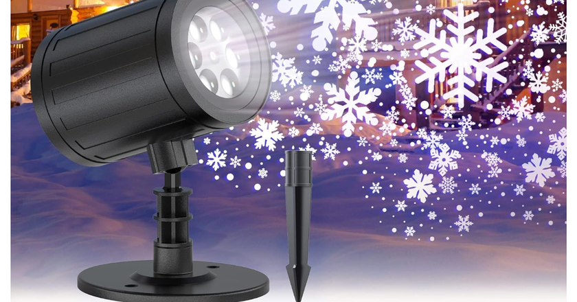 GUSODOR Projecteur neige LED