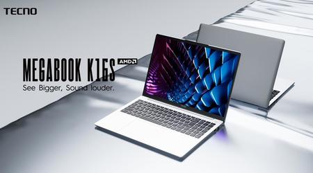 Tecno lance le MegaBook K16S, un ordinateur portable abordable équipé d'un processeur Ryzen 5
