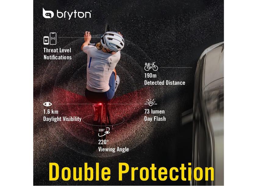 Bryton Gardia R300L feu arrière radar pour vélo intelligent
