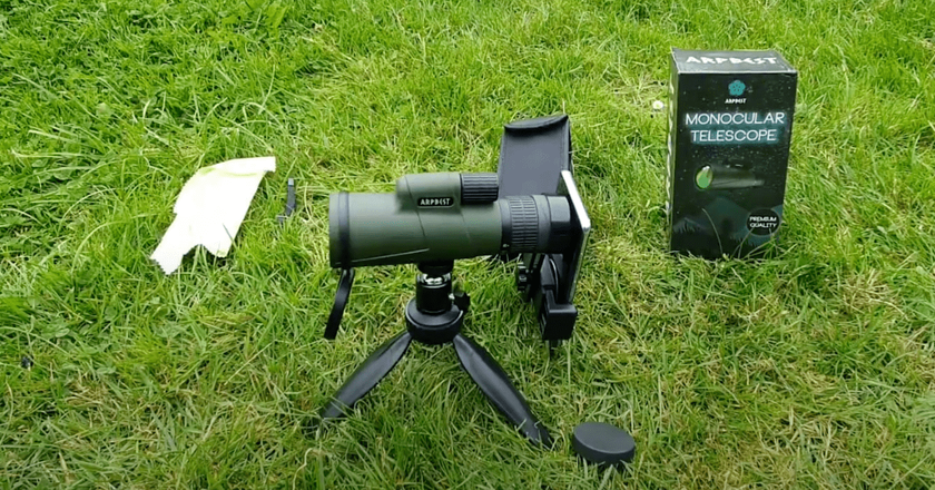 ARPBEST 25X50 monoculaire avec adaptateur pour smartphone