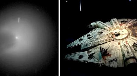 La comète 12P/Pons-Brooks a soudainement multiplié sa luminosité par 100 et s'est transformée en Faucon Millenium de la Guerre des Étoiles.