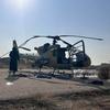 Hangar endommagé à la base aérienne de Mezzeh