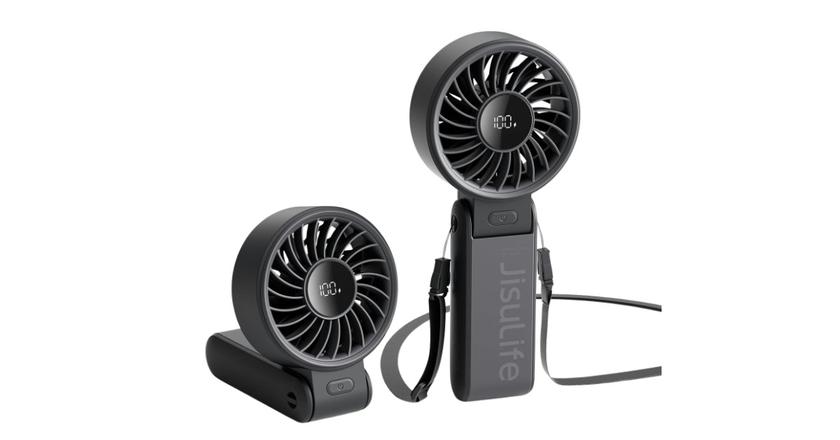 JISULIFE Handheld Fan Life7 ventilateur à batterie pour voiturette de golf