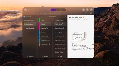 Performances optimisées : OneNote fonctionne désormais avec le casque Vision Pro d'Apple