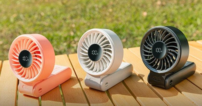 JISULIFE Handheld Fan Life7 ventilateur avec pince pour golf cart